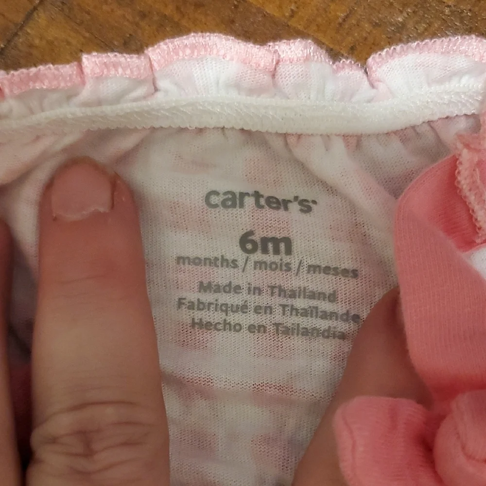 Carter's Pink Gingham Romper